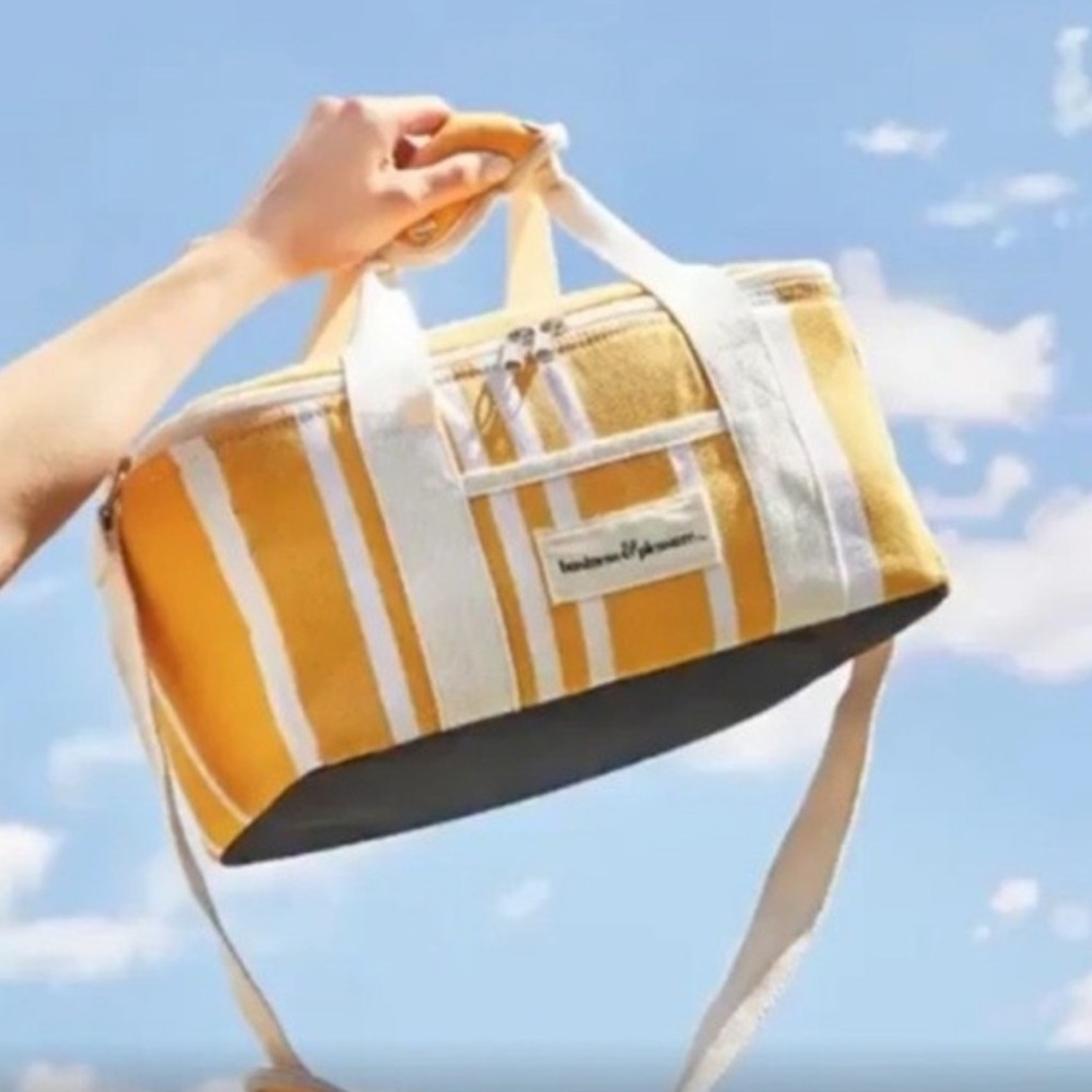 REVOLVE Yellow and White Striped Bag